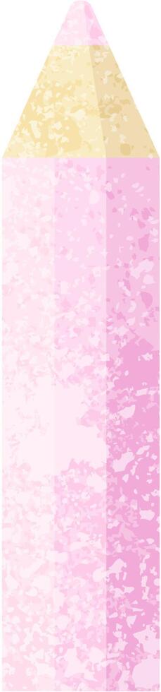 pink coloring pencil graphic vector illustration icon