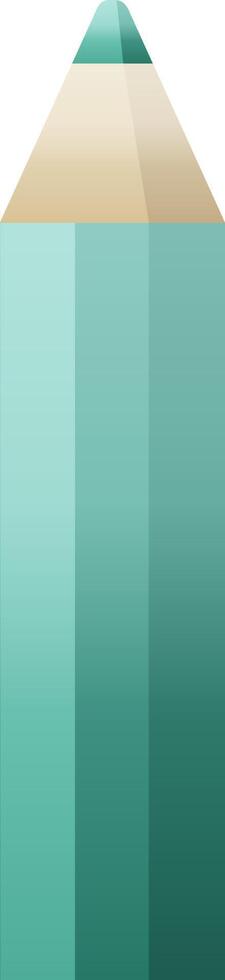 green coloring pencil graphic vector illustration icon