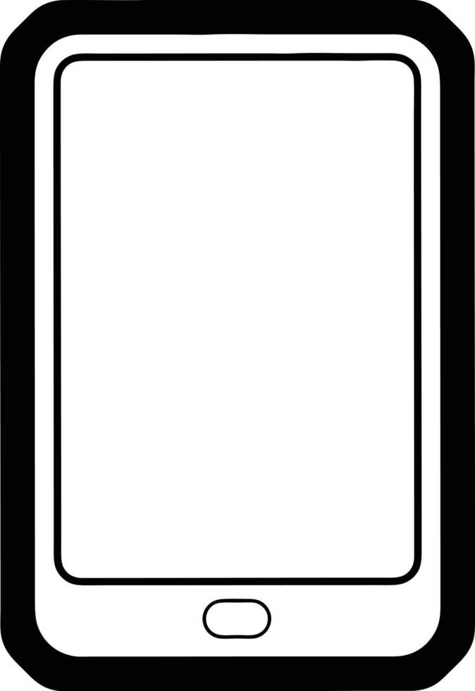vector icon illustration of a tablet computer