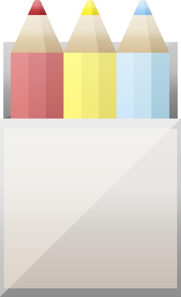 pack of coloring pencils graphic vector illustration icon