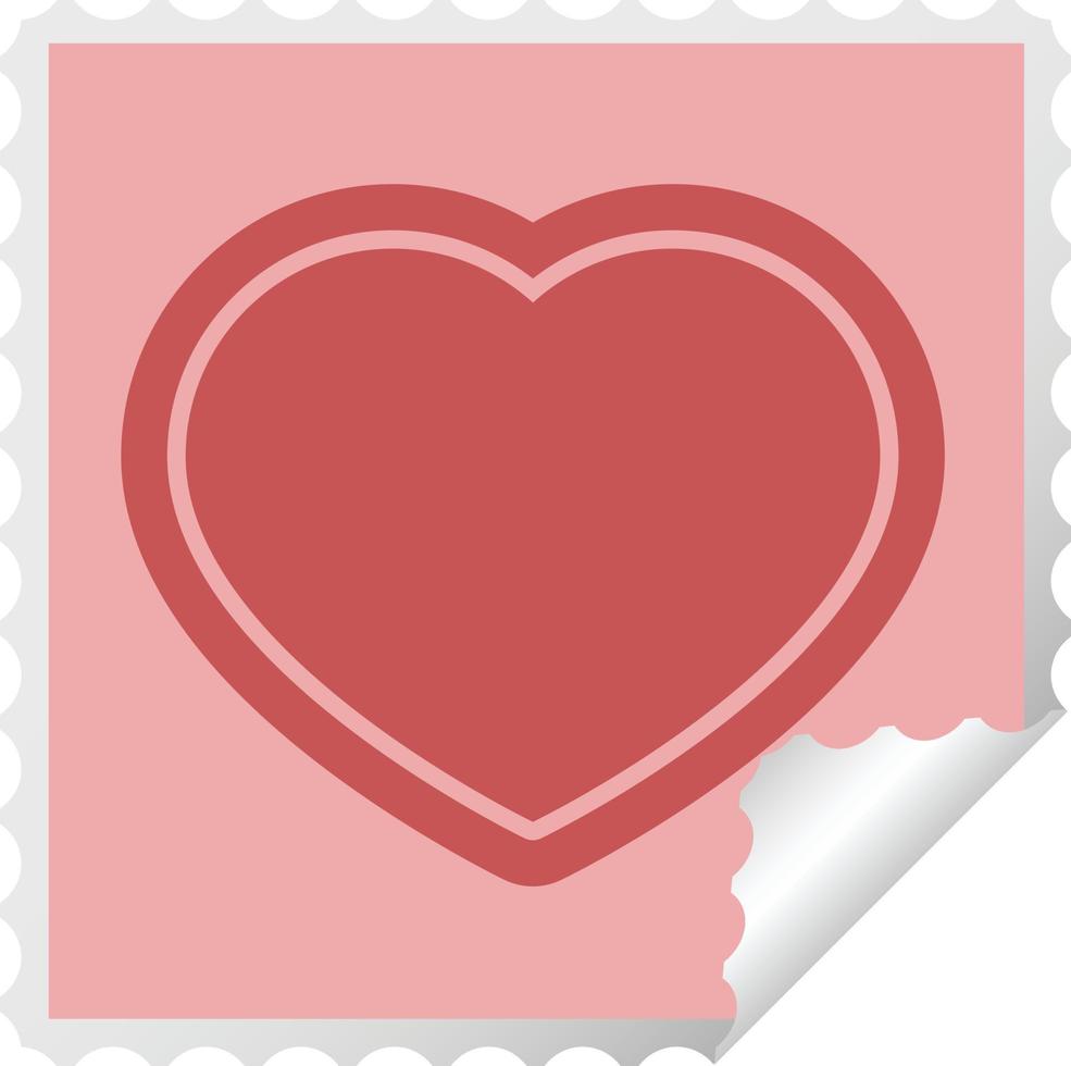 HEART STAMP Vector Illustration