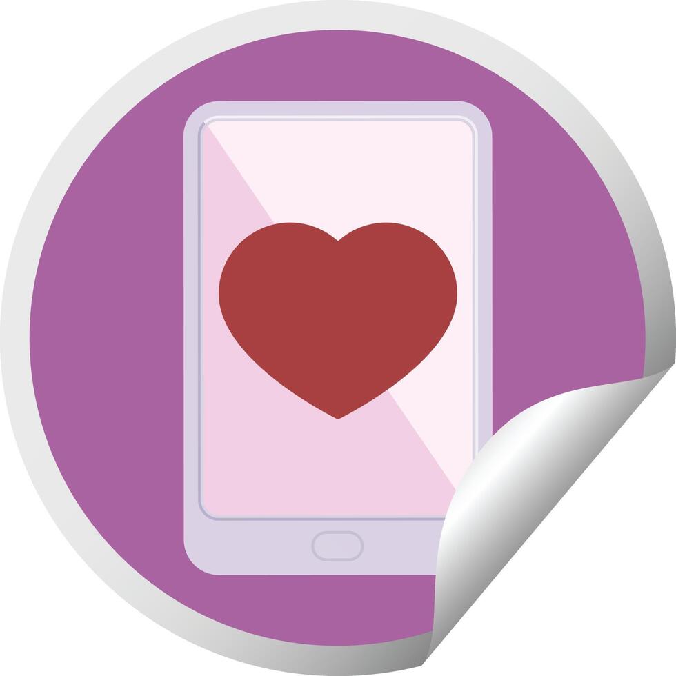 electronic tablet showing business performance graphic vector illustration circular sticker