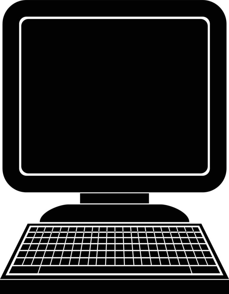 vector icon illustration of a computer