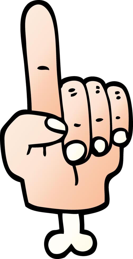 pointing hand symbol vector