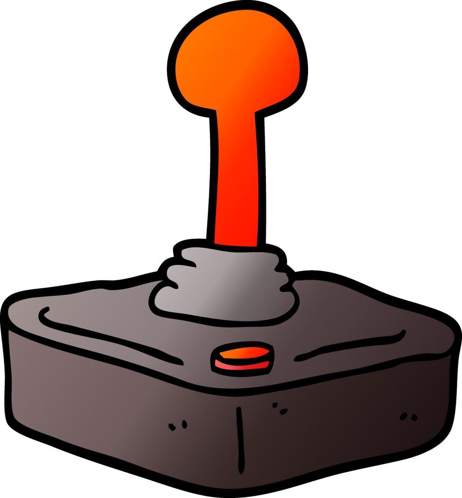 joystick de dibujos animados de ilustración de gradiente de vector