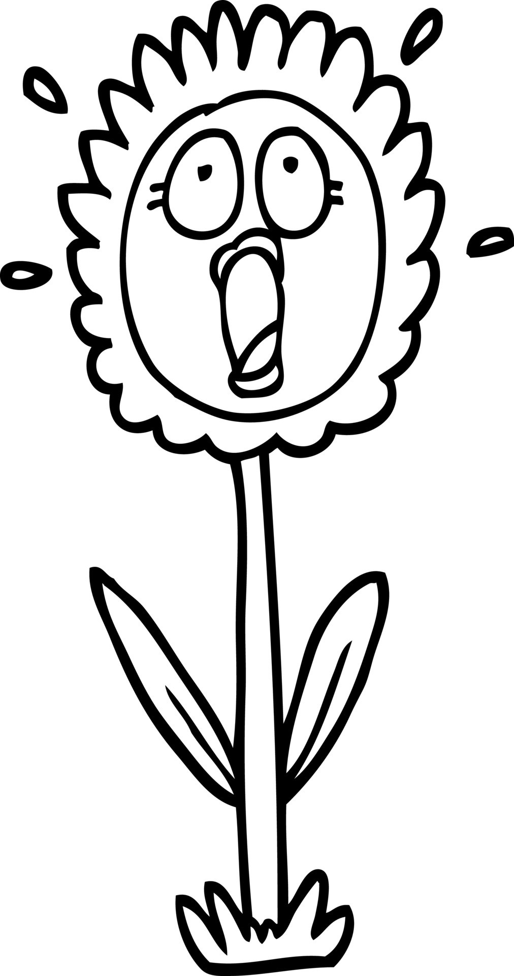 black and white cartoon shocked sunflower 12552223 Vector Art at Vecteezy black and white cartoon shocked sunflower 12552223 Vector Art at Vecteezy