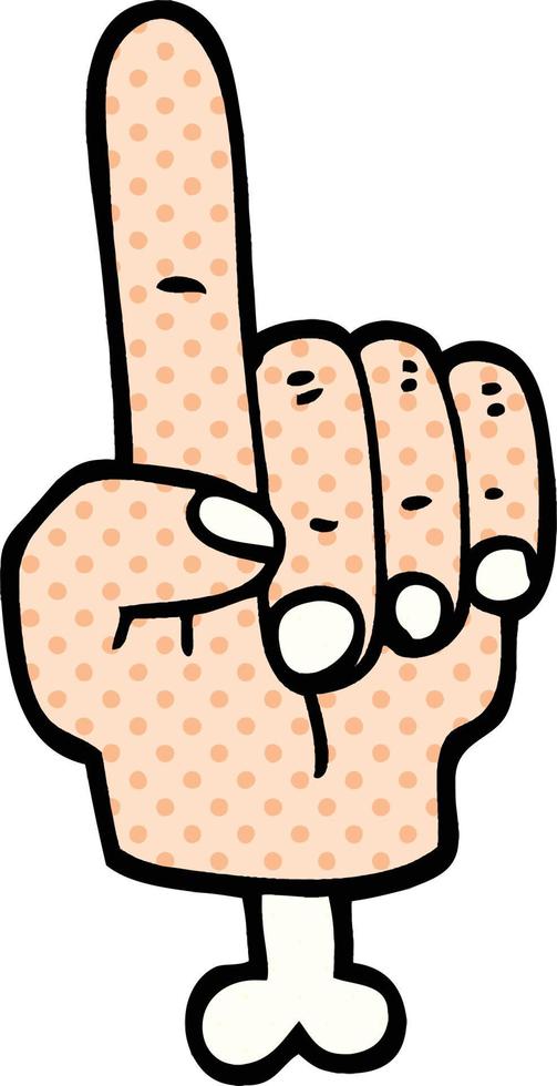 pointing hand symbol vector