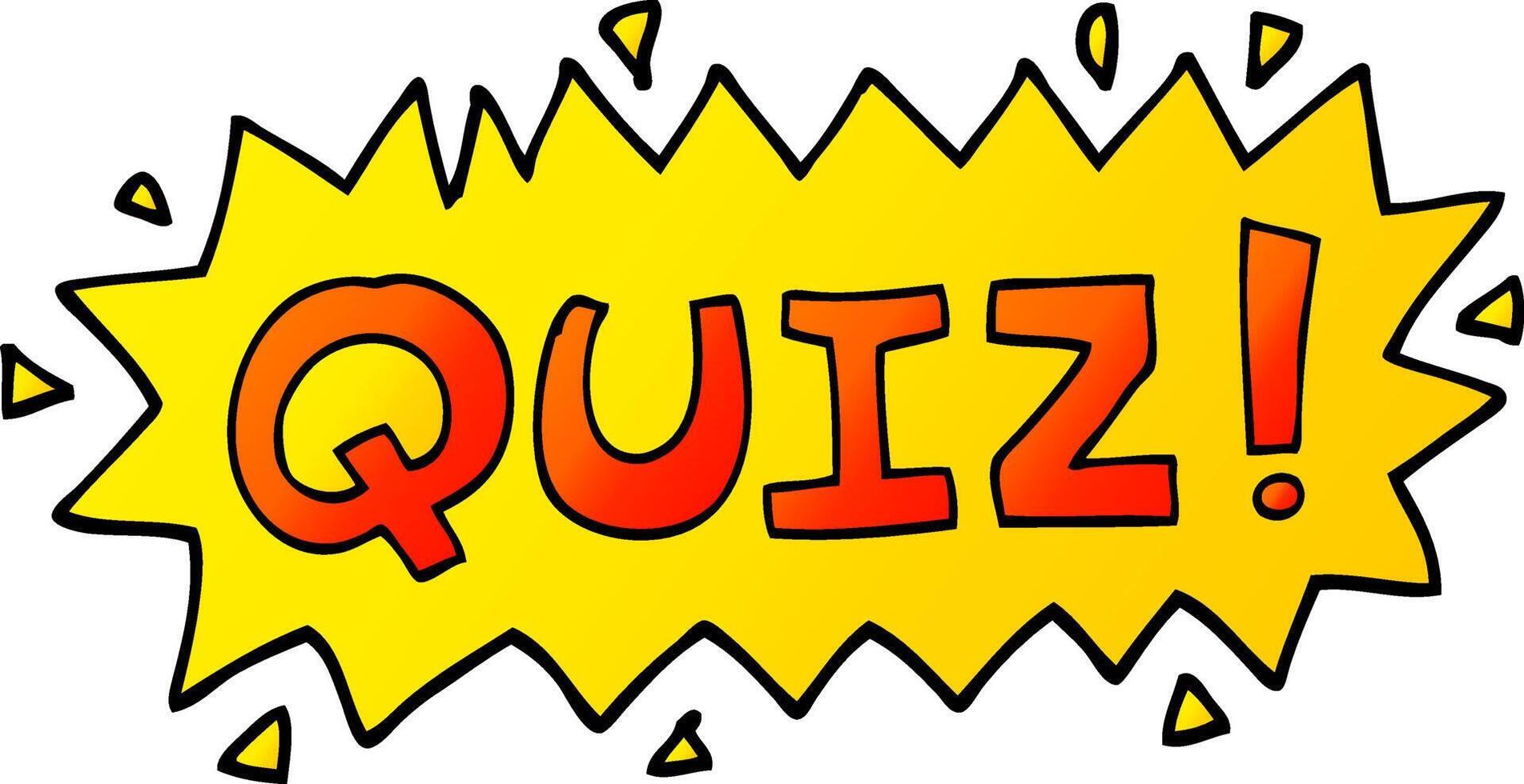 vector gradient illustration cartoon quiz symbol 12552247 Vector Art at