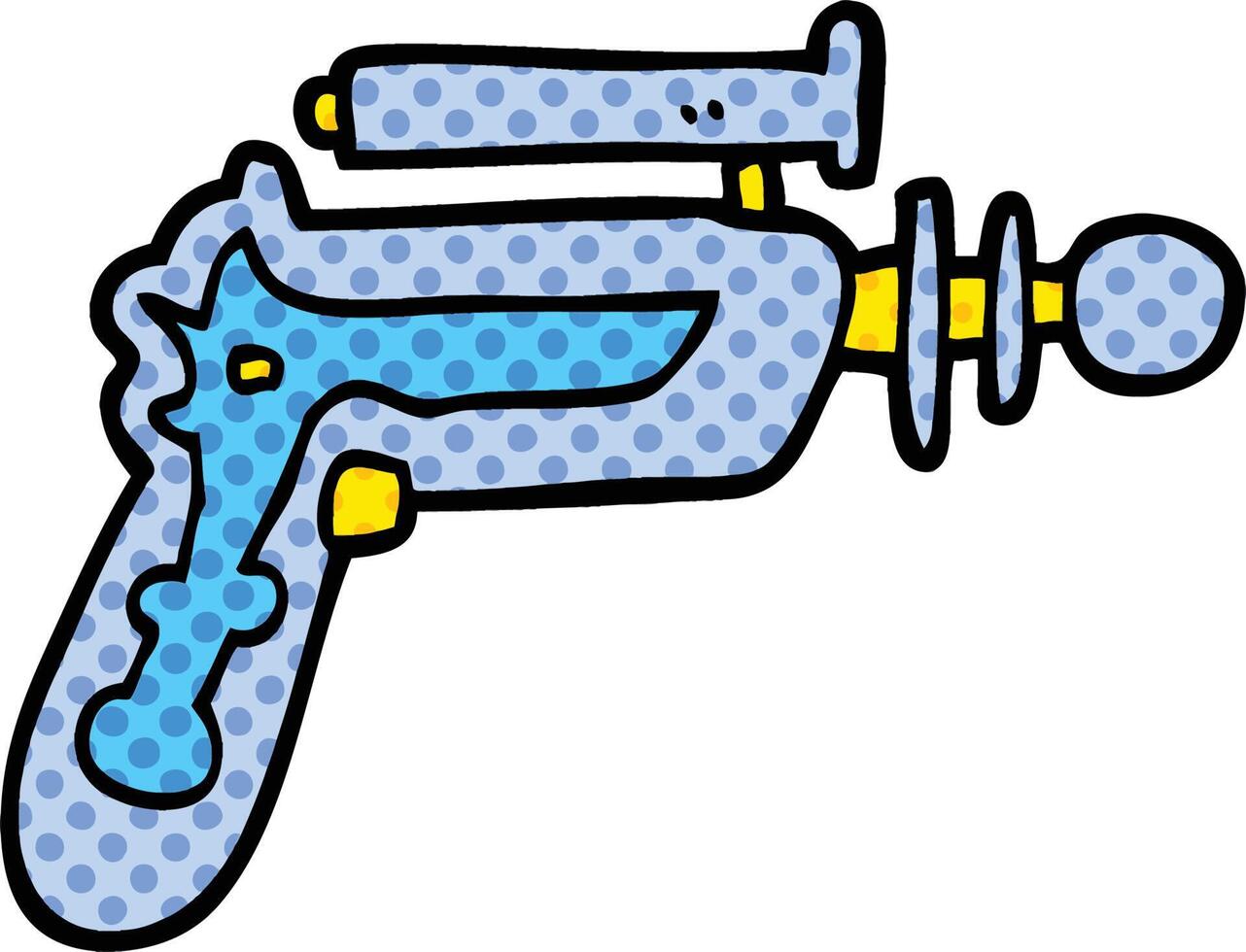 comic book style cartoon ray gun vector