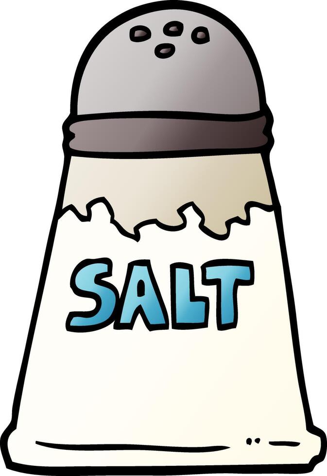 vector gradient illustration cartoon salt shaker