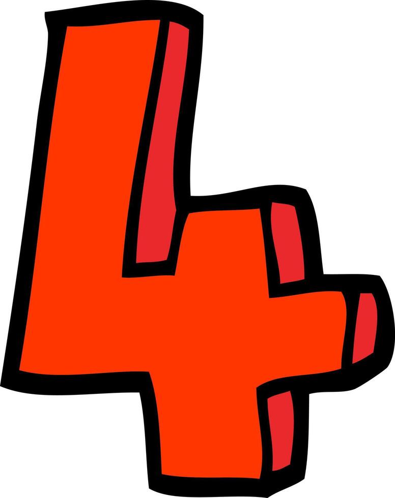 dibujado a mano doodle estilo dibujos animados número cuatro 12552578 Vector en Vecteezy dibujado a mano doodle estilo dibujos animados número cuatro 12552578 Vector en Vecteezy
