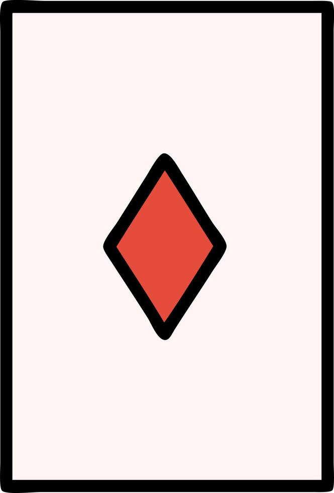 Ace of Diamonds playing card with diamond centre  Playing cards art  Playing cards design Cards