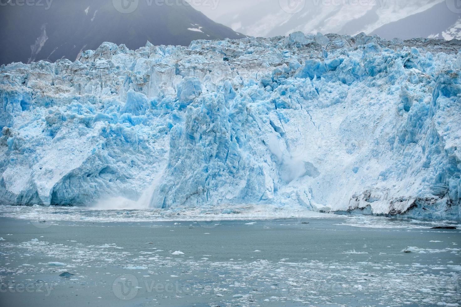 The Hubbard Glacier while melting, Alaska photo