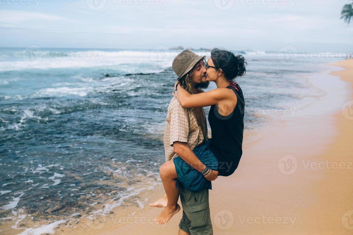 vista de retrato de pareja foto