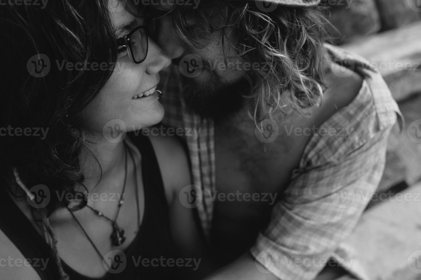 Couple outdoor portrait photo