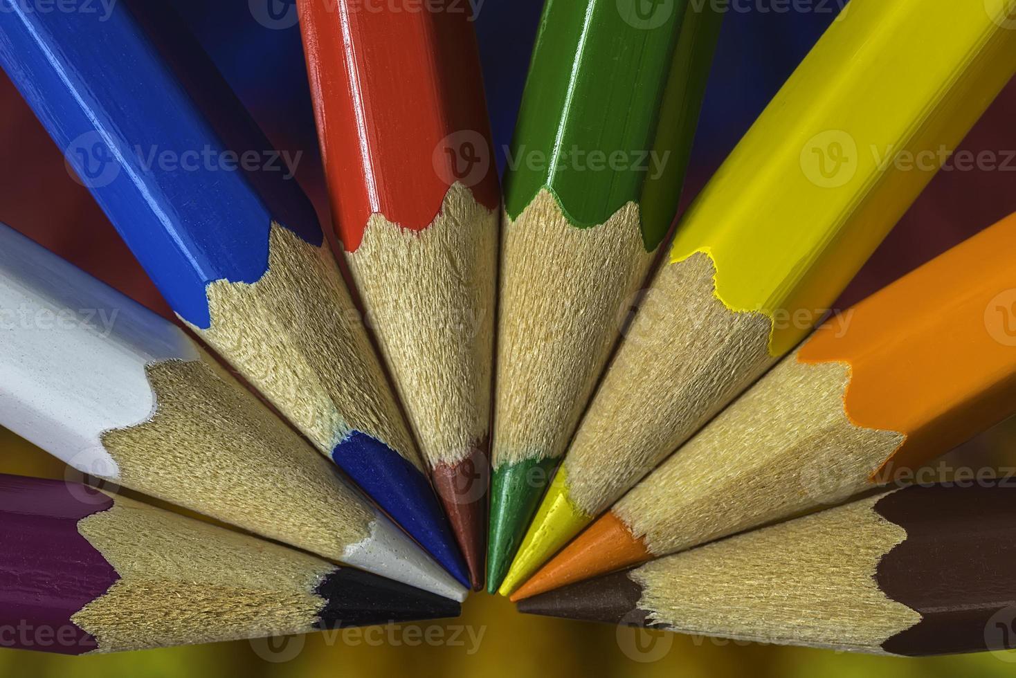 Colorful of pencils photo