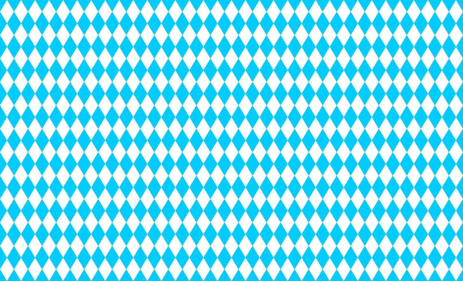Traditional Oktoberfest pattern with blue and white rhombus. Bavarian lozenge seamless background. Bavaria flag colors vector