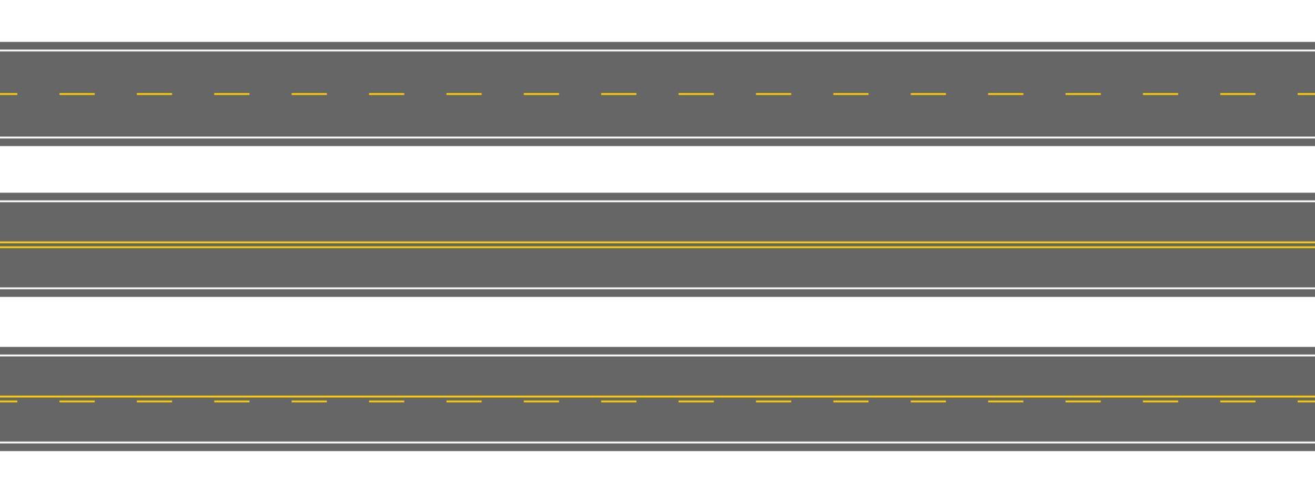 Straight roads aerial top view. Empty horizontal highways with Straight roads aerial top view. Empty horizontal highways with