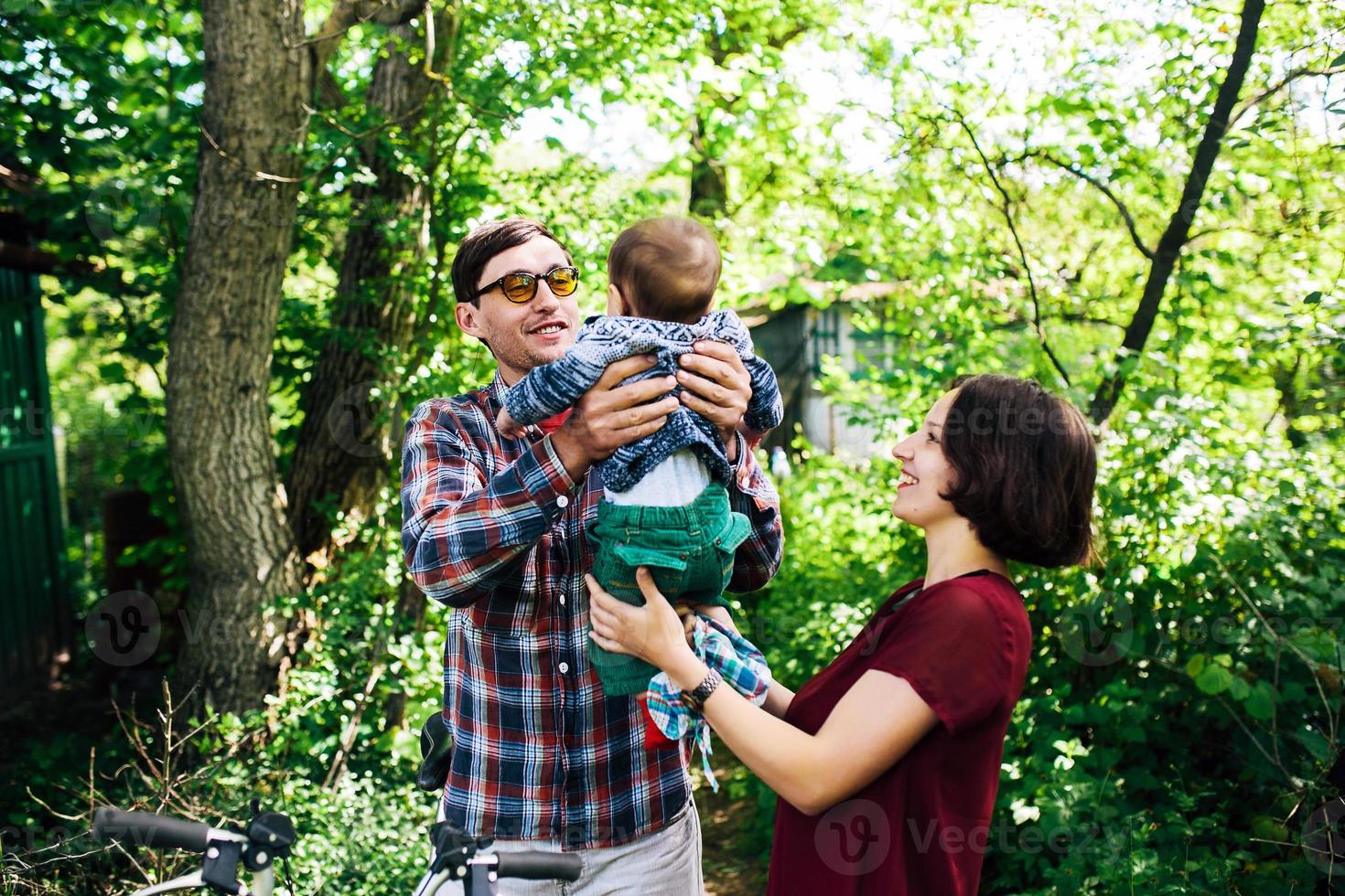 Family outdoor portrait photo