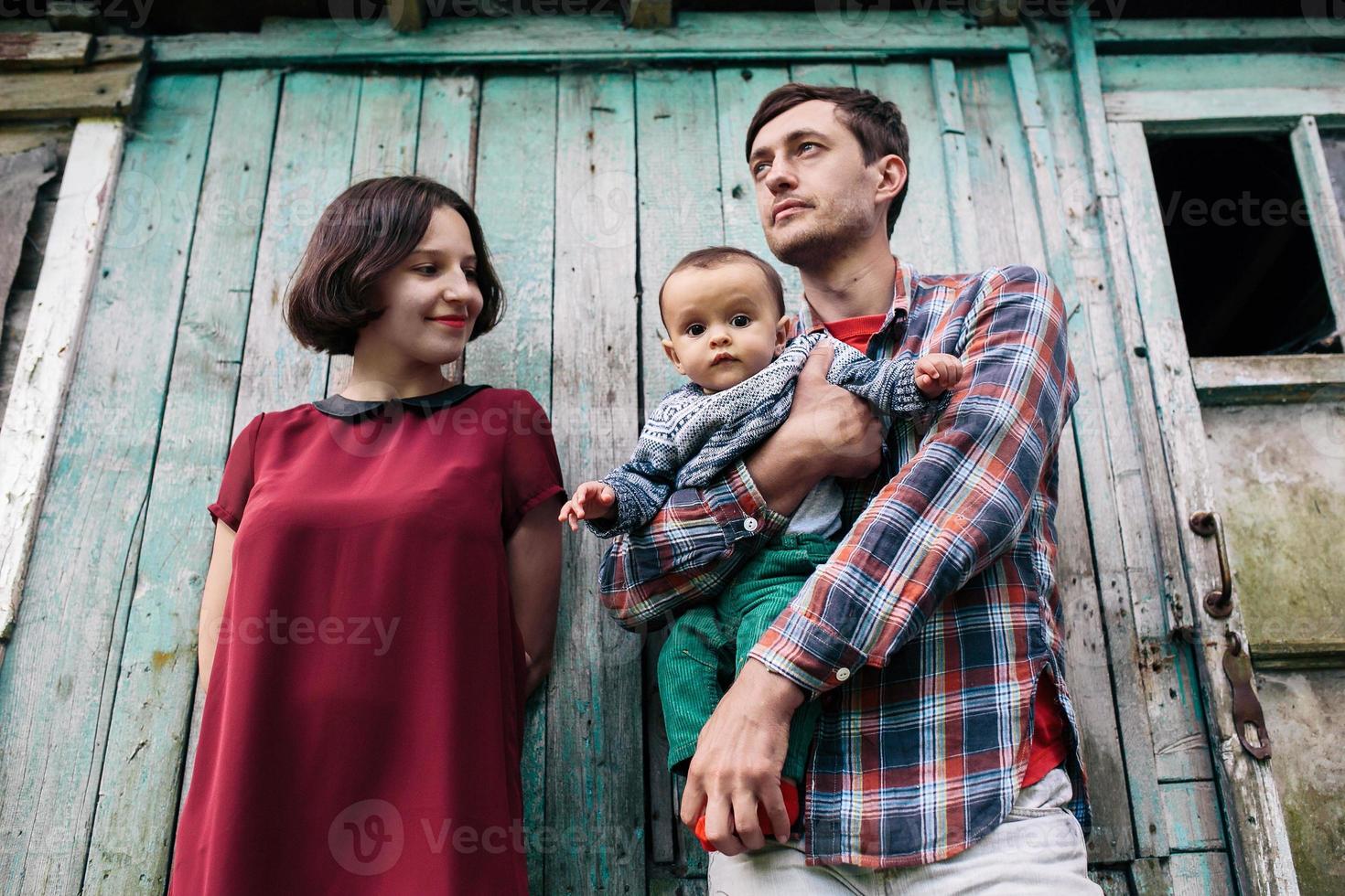 Family outdoor portrait photo