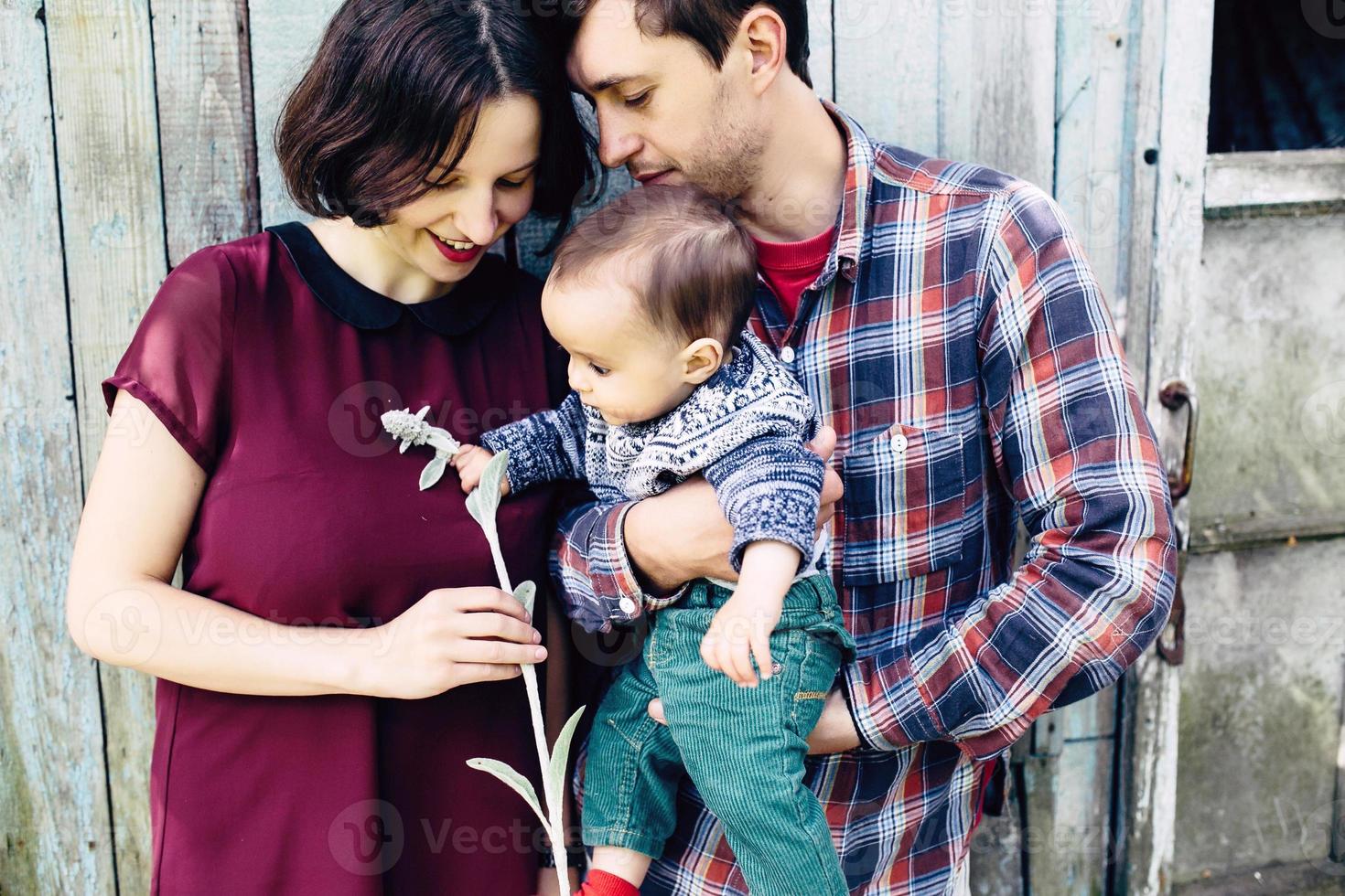 Family outdoor portrait photo