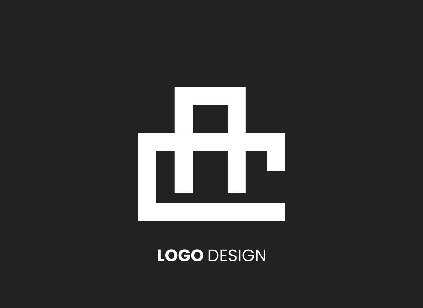 diseño de letra de logotipo sobre fondo de lujo. concepto de letra de iniciales de monograma de logotipo. diseño de logotipo de icono. diseño de icono de letra elegante y profesional sobre fondo negro. vector