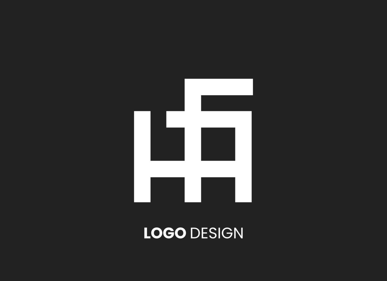 diseño de letra de logotipo sobre fondo de lujo. concepto de letra de iniciales de monograma de logotipo. diseño de logotipo de icono. diseño de icono de letra elegante y profesional sobre fondo negro. vector