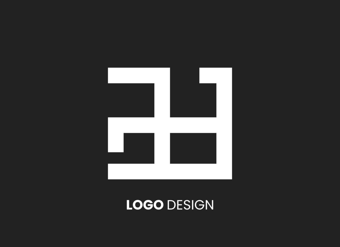 diseño de letra de logotipo sobre fondo de lujo. concepto de letra de iniciales de monograma de logotipo. diseño de logotipo de icono. diseño de icono de letra elegante y profesional sobre fondo negro. vector