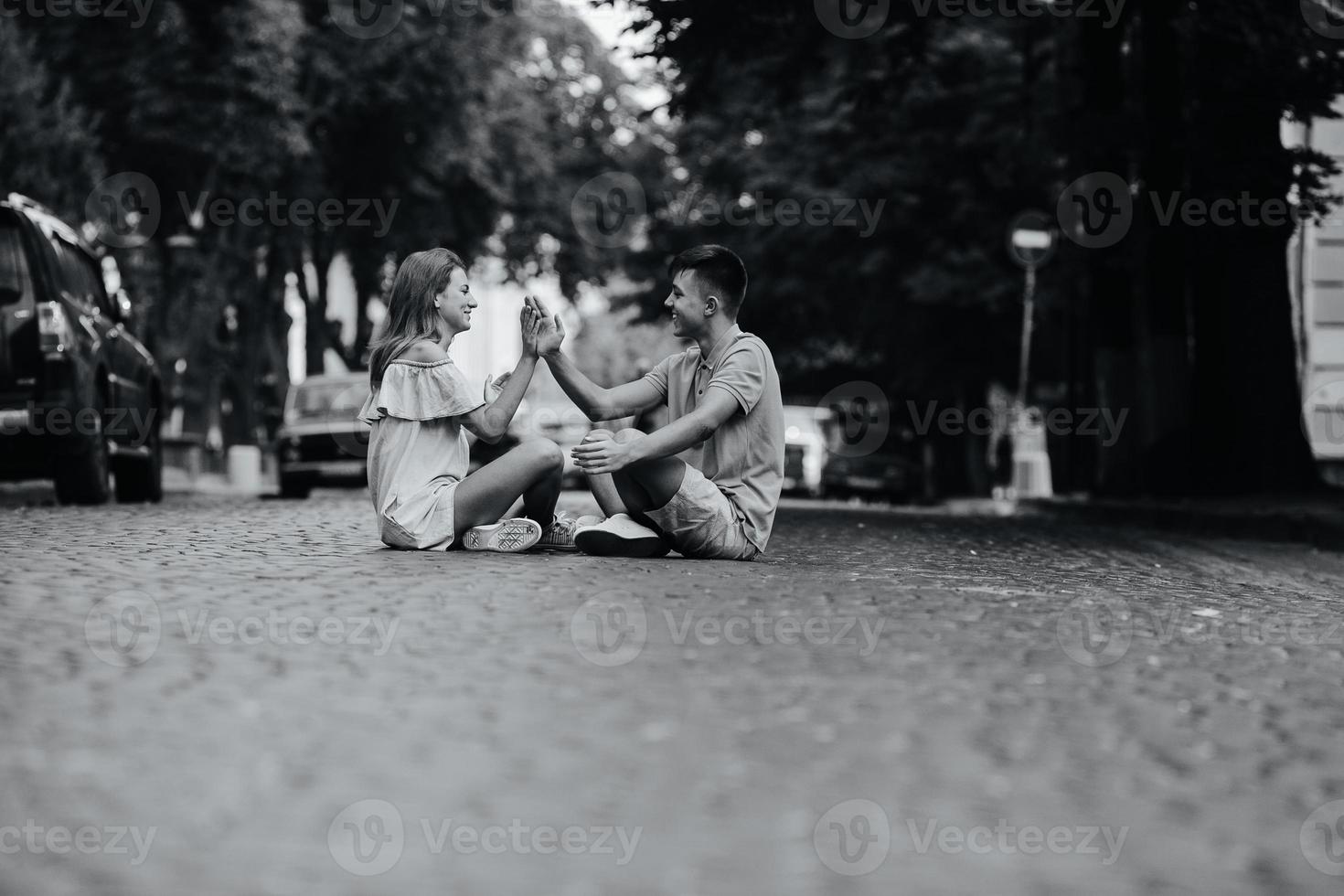 retrato de pareja al aire libre foto