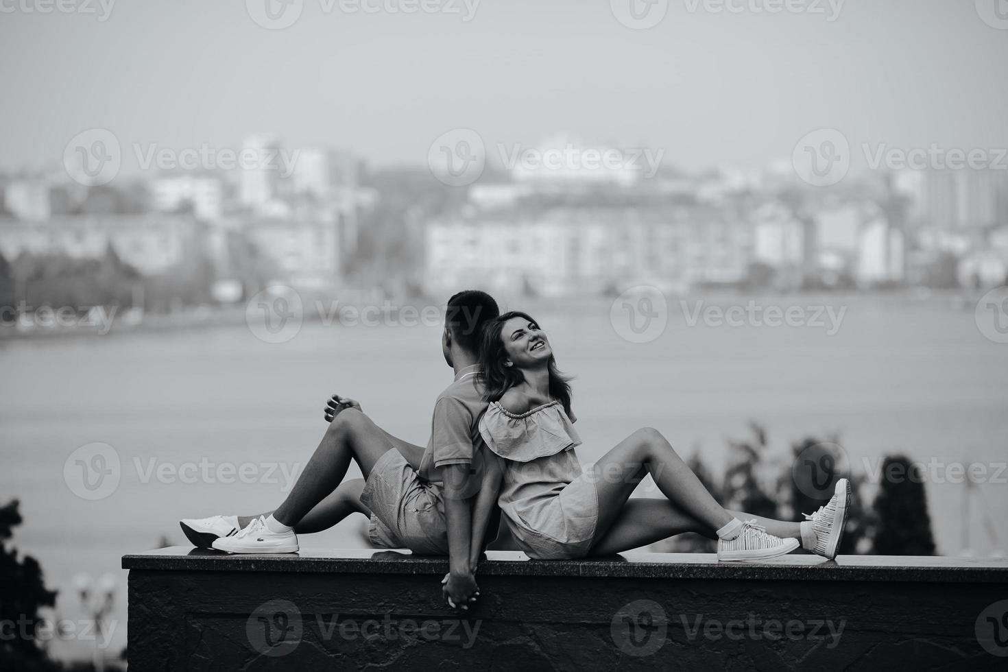 Outdoor couple portrait photo