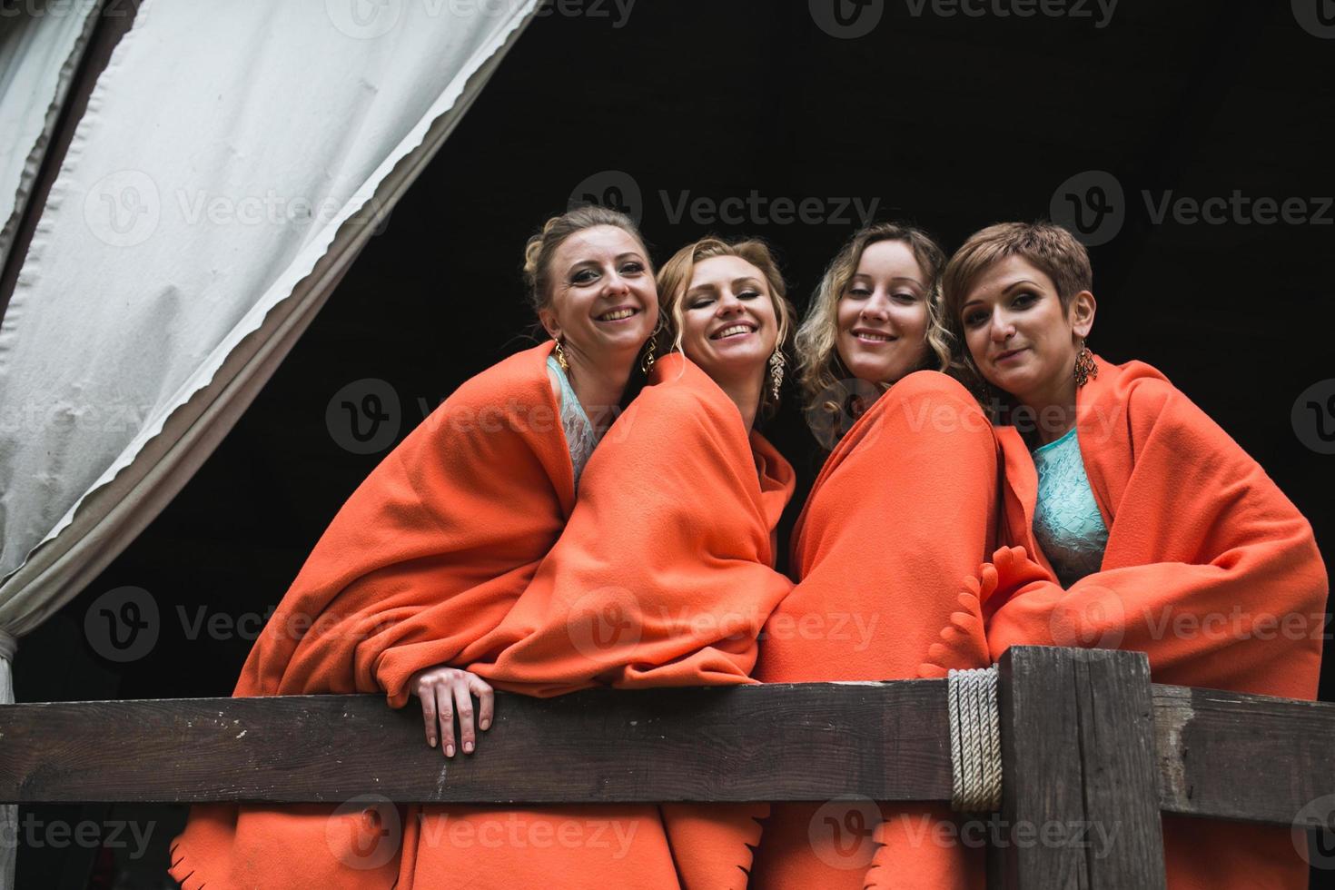 Bride and bridesmaids photo