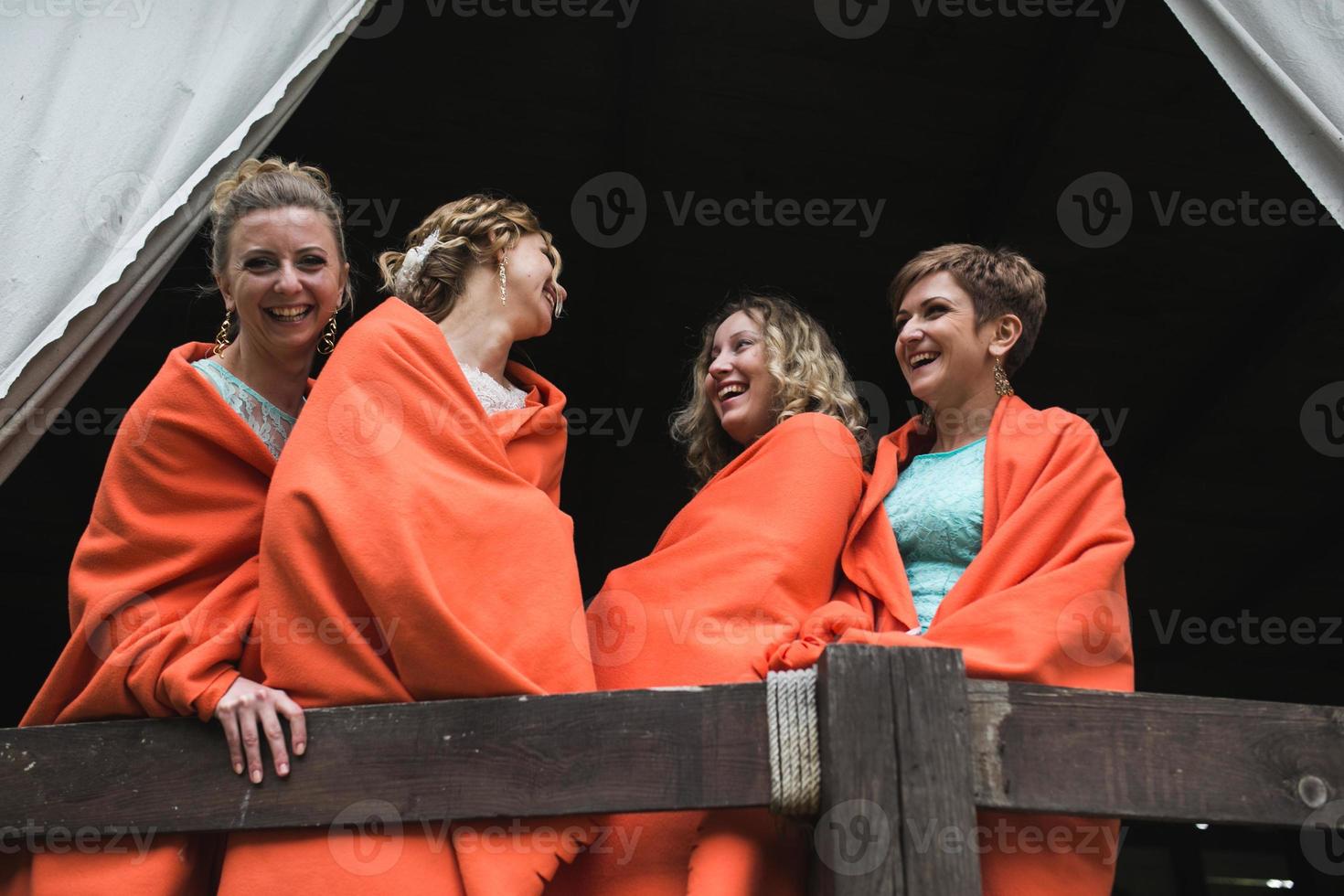 Bride and bridesmaids photo