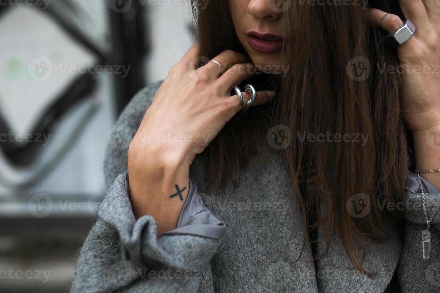 Woman in urban environment photo