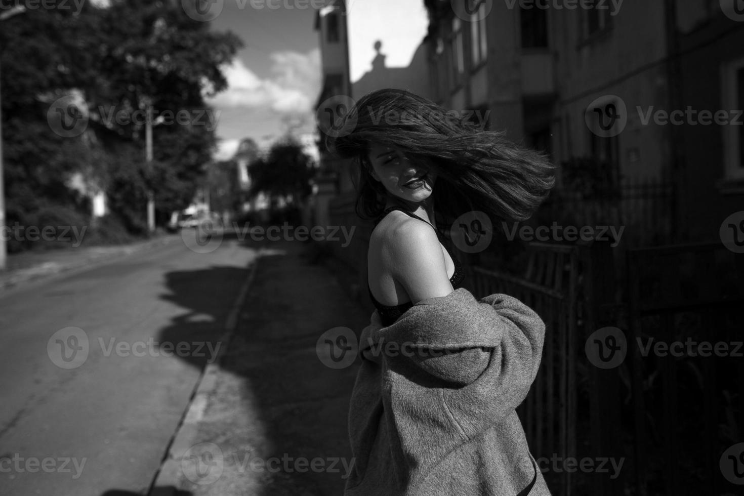 Woman in urban environment photo