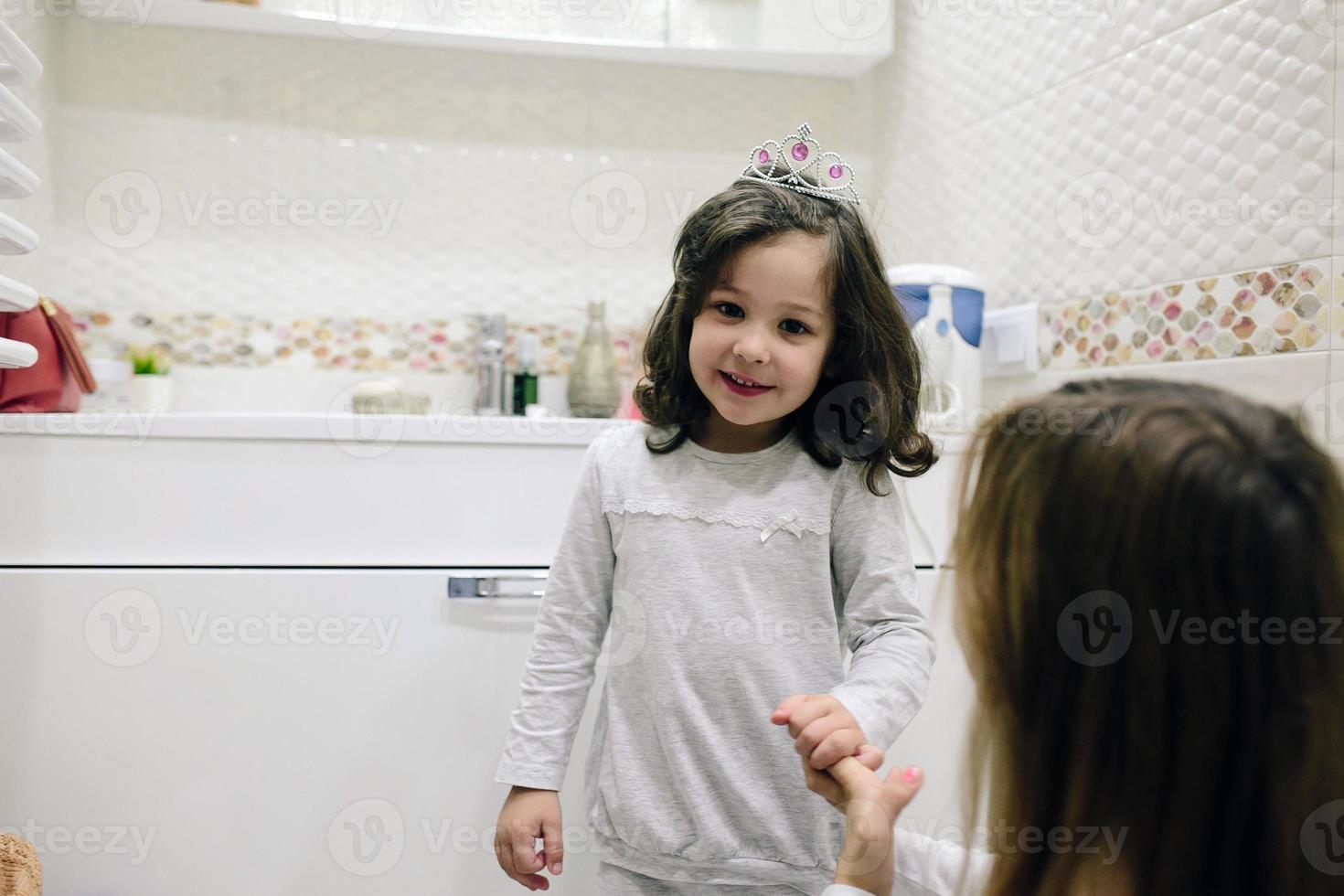 Children playing indoors photo