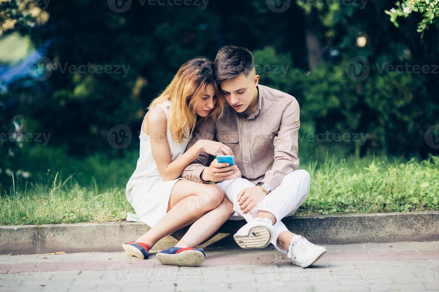 Couple together portrait photo