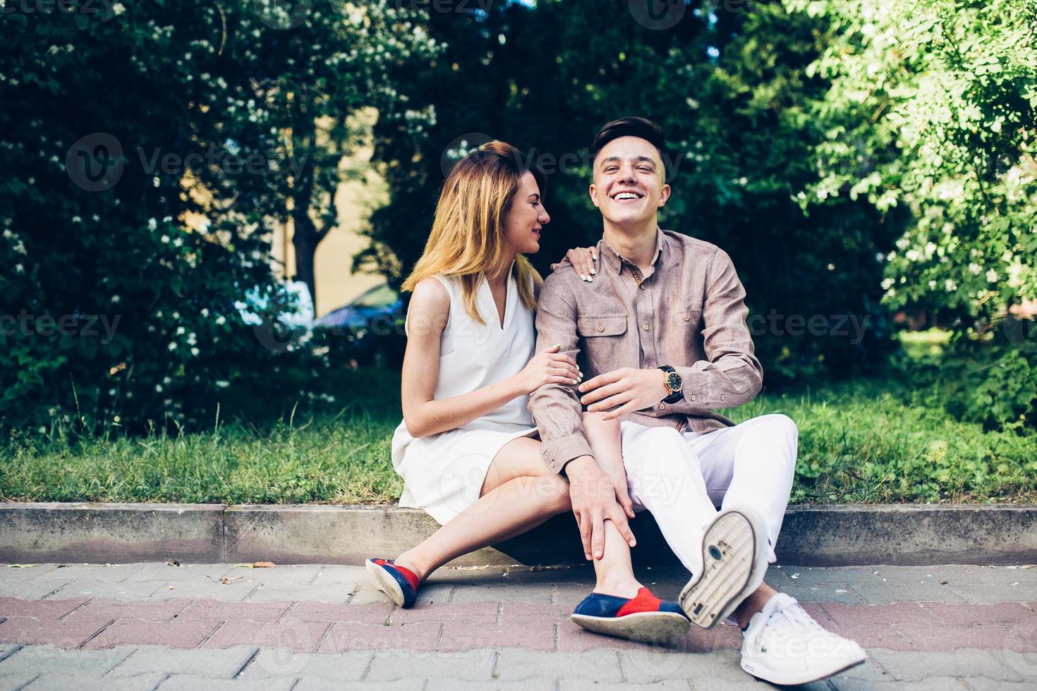 Couple portrait view photo