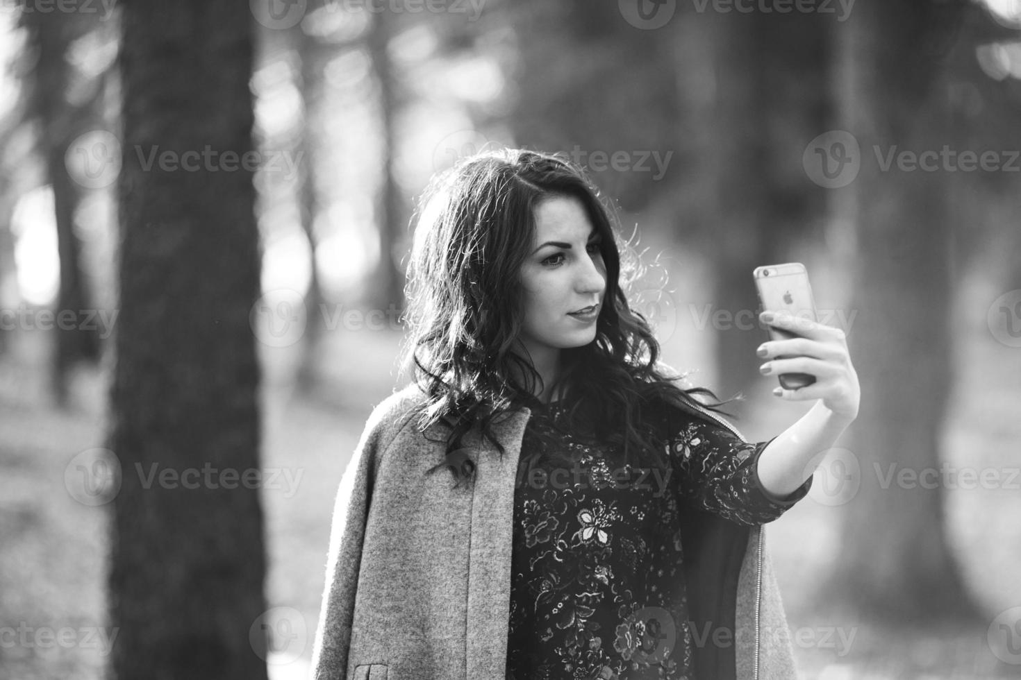 Woman outdoor portrait photo