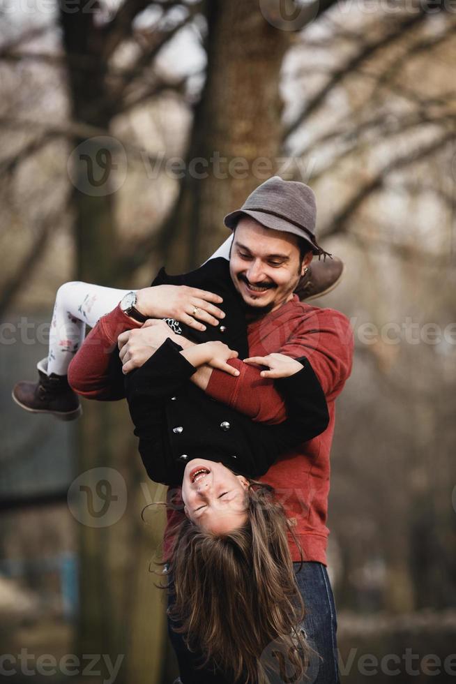 Family outdoor portrait photo