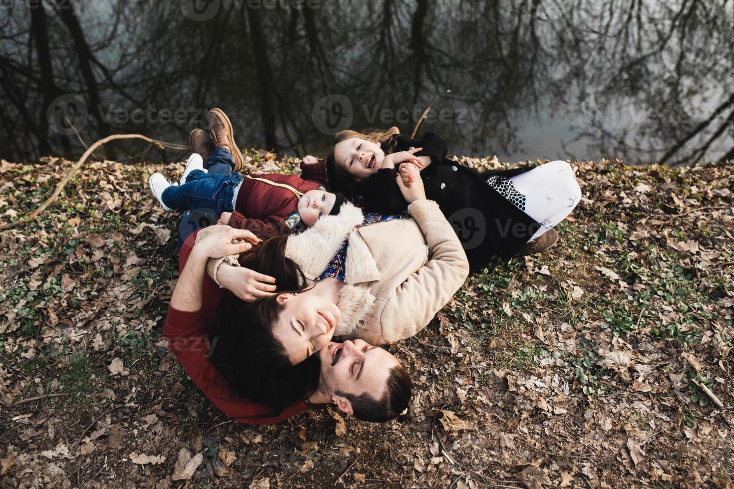 Family outdoor portrait photo