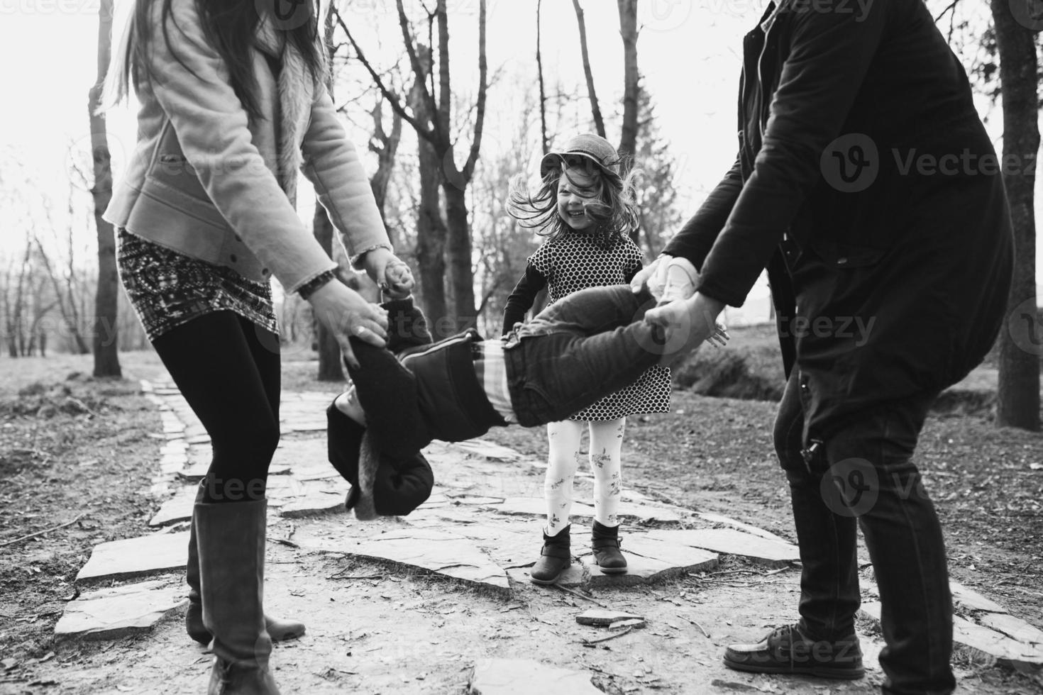 Family outdoor portrait photo