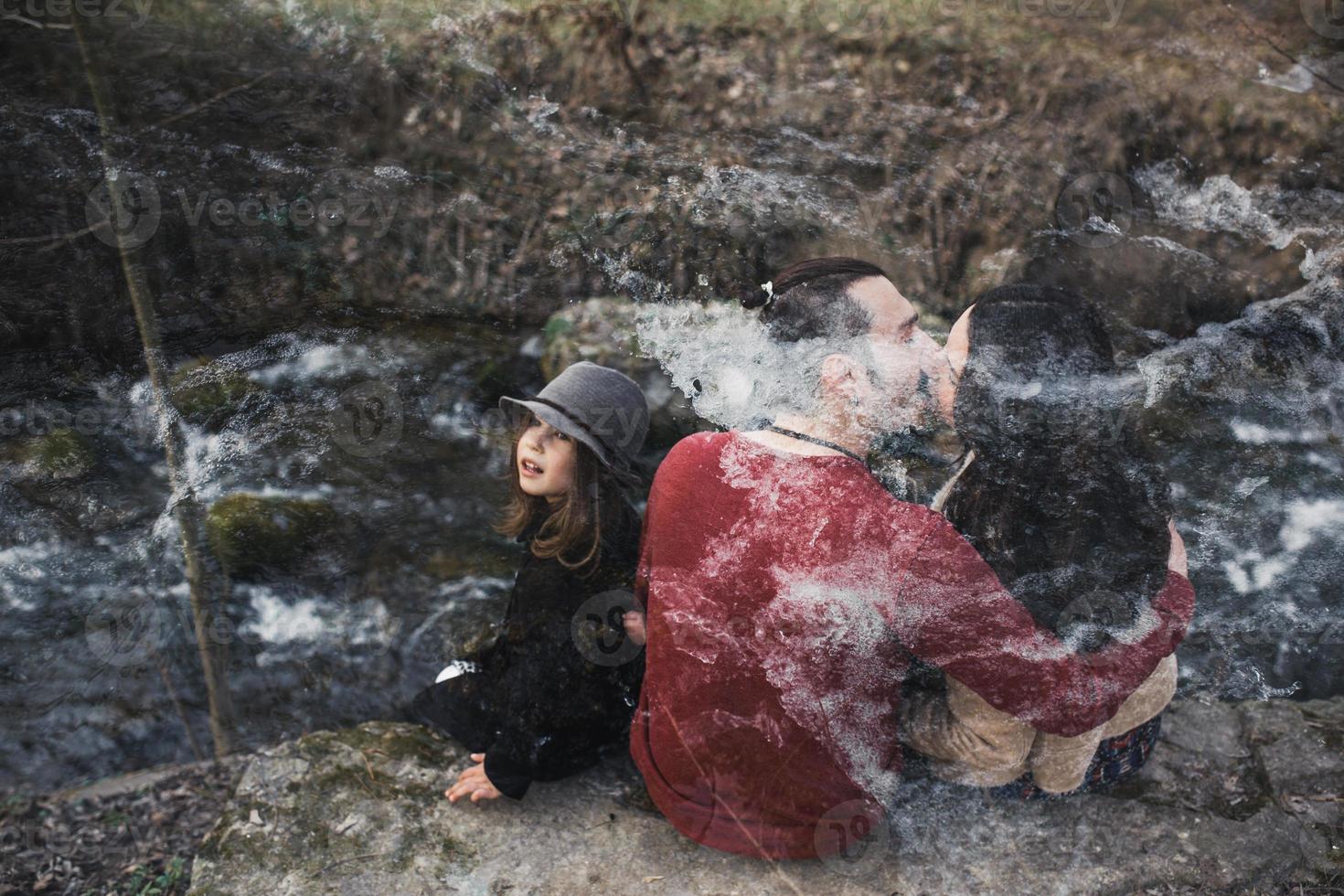 Family outdoor portrait photo