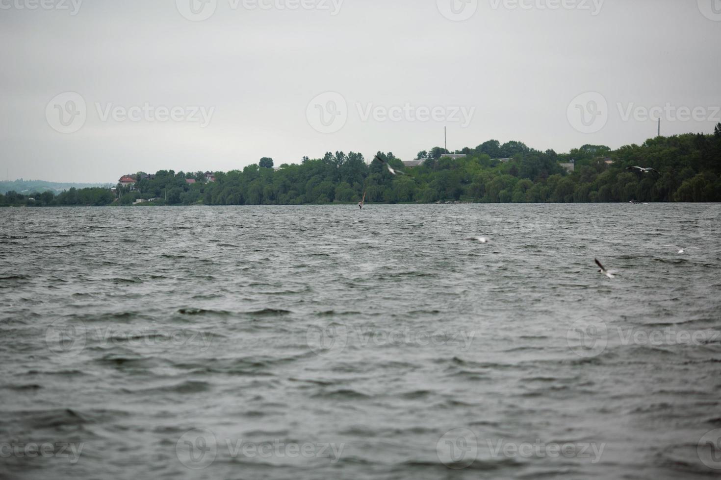 Cloudy day and water photo