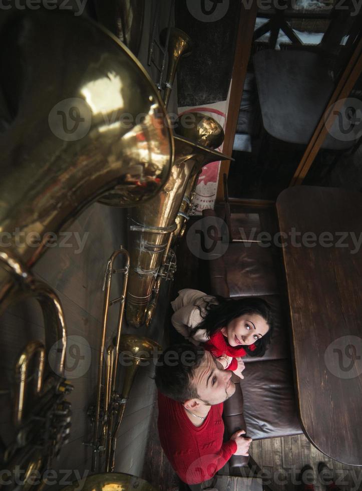 Couple together portrait photo