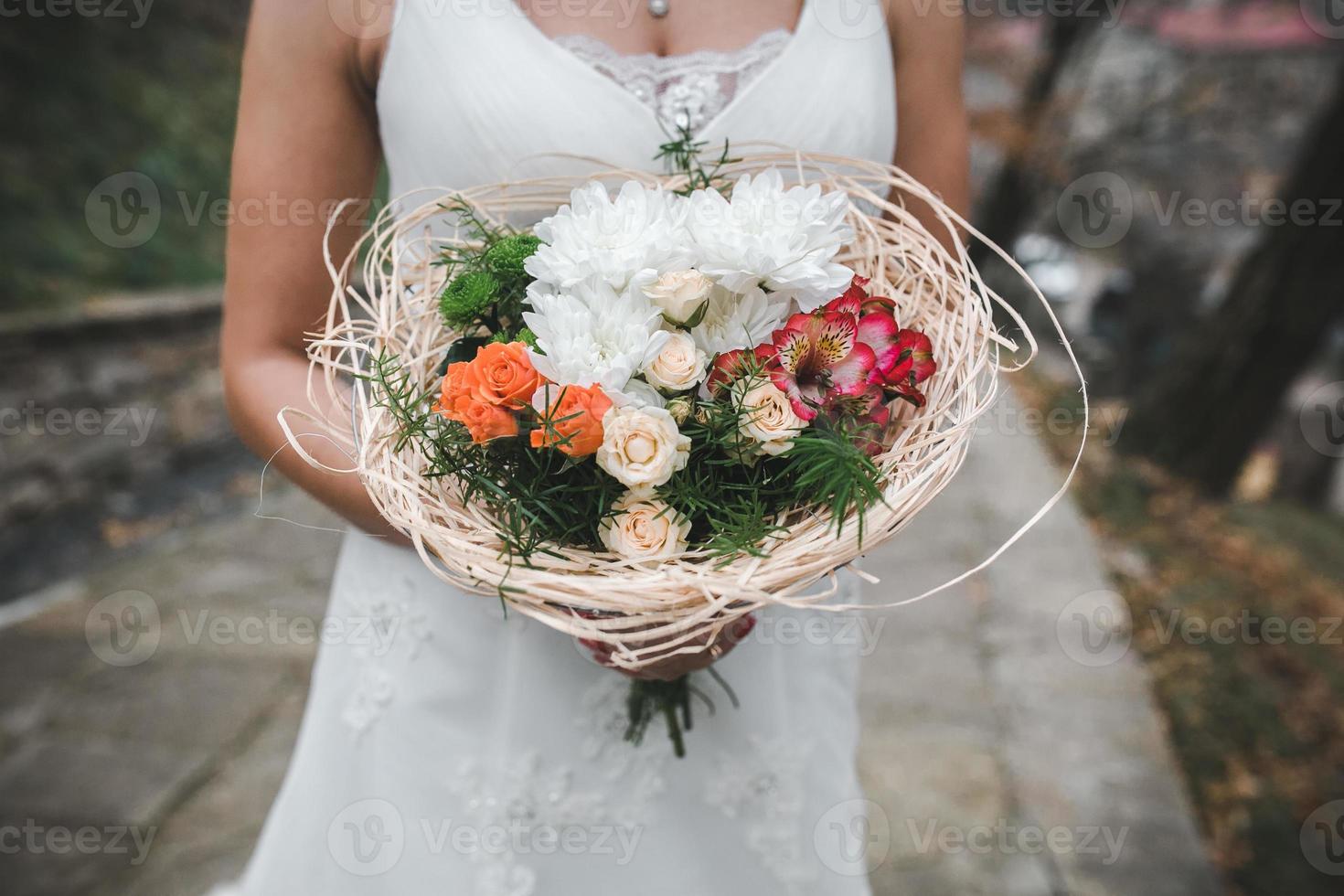 Bride portrait view photo