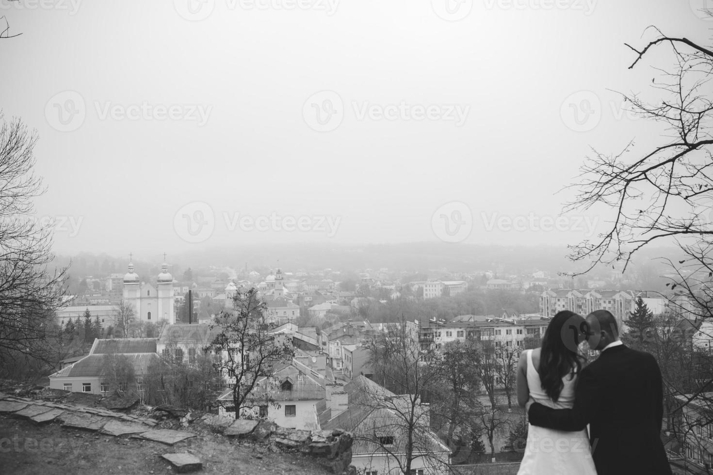 Outdoor couple portrait photo