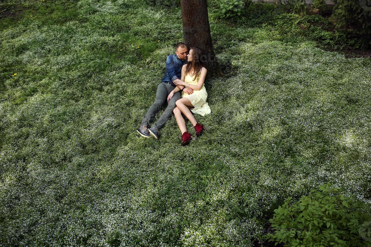 Couple together view photo
