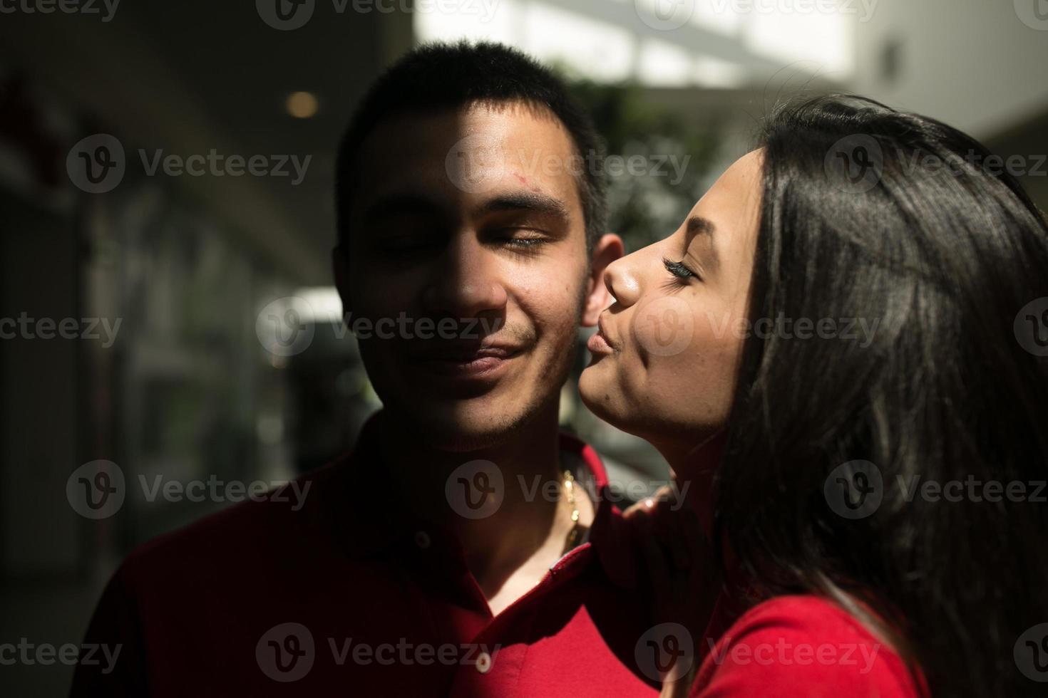 Couple together view photo