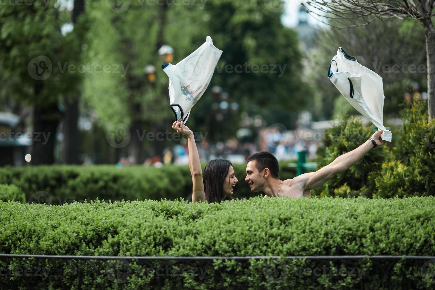 vista de pareja foto