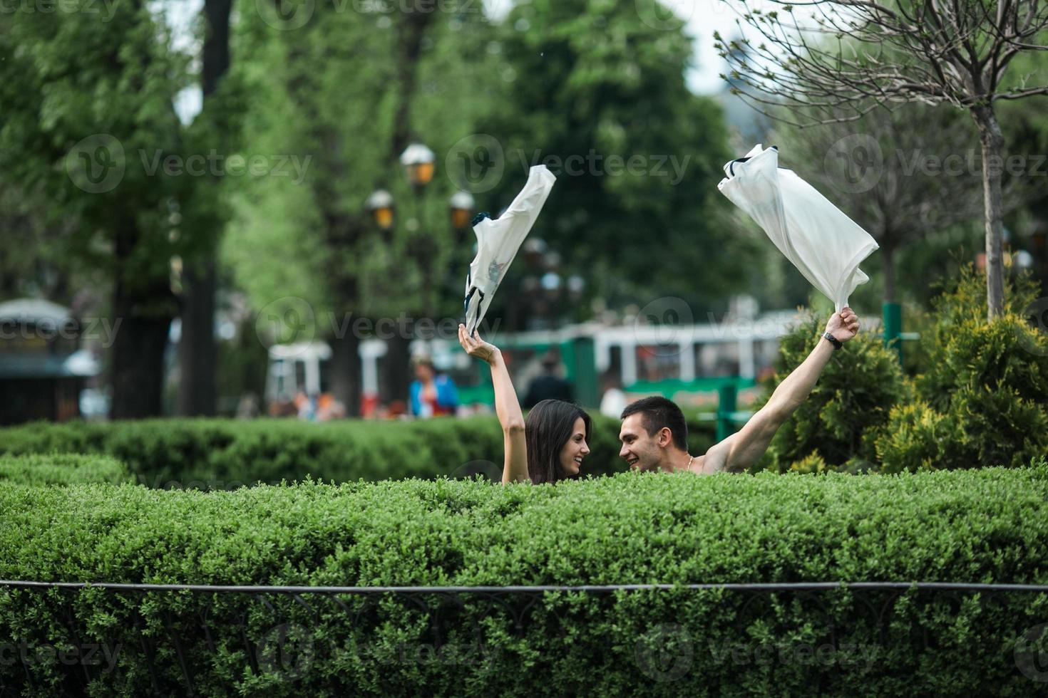 Couple together view photo